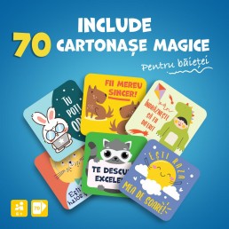 Cartonase EmotiCards 3 in 1 pentru baieti – Mesaje pozitive